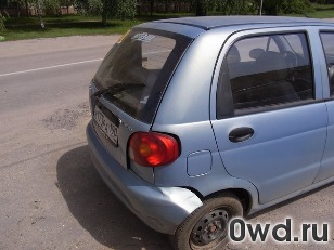 Битый автомобиль Daewoo Matiz